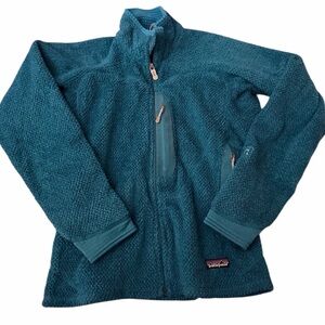 PATAGONIA R2 Regulator Polartec Fuzzy Fleece Jacket Coat Blue small